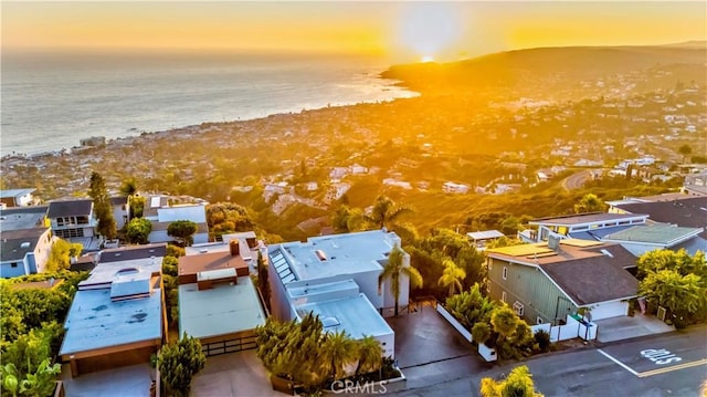 1195 La Mirada St, Laguna Beach, CA 92651 - aerial view at dusk of view of water and beach