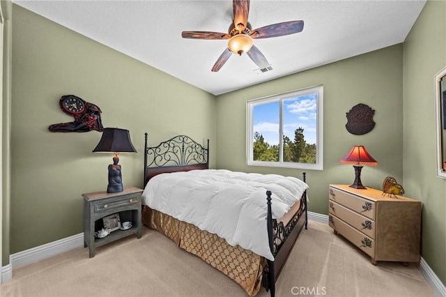 32409 Favara Dr, Temecula, CA 92592 - bedroom featuring light colored carpet and ceiling fan