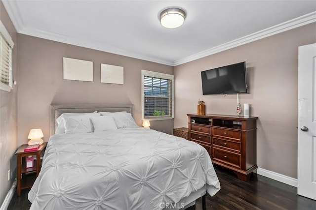 10622 Ashworth St, Bellflower, CA 90706 - bedroom featuring dark wood-style floors and ornamental molding