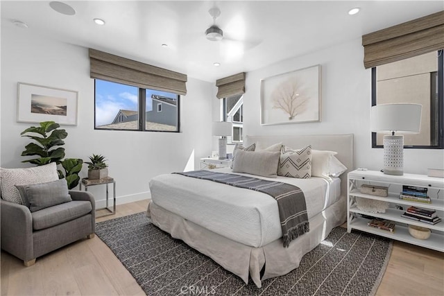 112 30th St, Newport Beach, CA 92663 - bedroom with wood finished floors and recessed lighting
