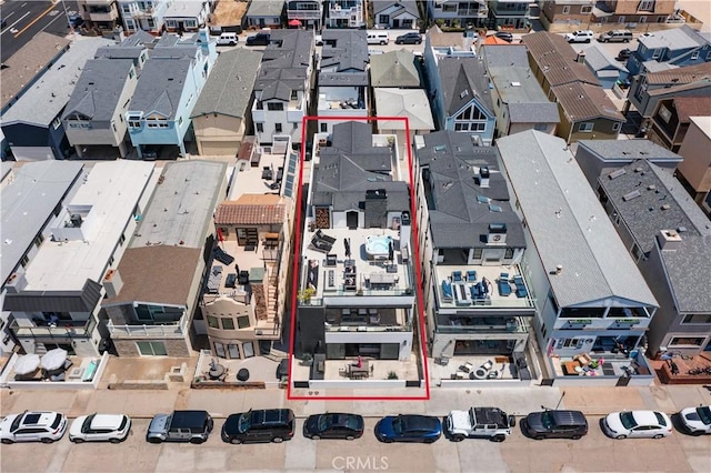 112 30th St, Newport Beach, CA 92663 - aerial view of residential area featuring property parcel outlined
