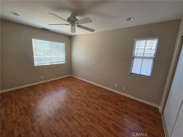 1315 Navello, El Cajon, CA 92021 - unfurnished room featuring ceiling fan and wood finished floors