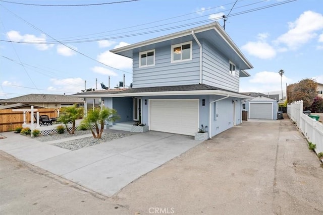 31 N 3rd St, Cayucos, CA 93430 - view of front of property featuring concrete driveway, a shingled roof, and an attached garage