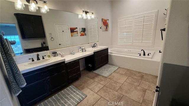 40107 Calle Breve, Temecula, CA 92592 - full bath featuring double vanity and a garden tub