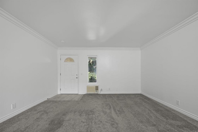 190 Avenida Descanso Unit I, Oceanside, CA 92057 - carpeted empty room with ornamental molding and baseboards