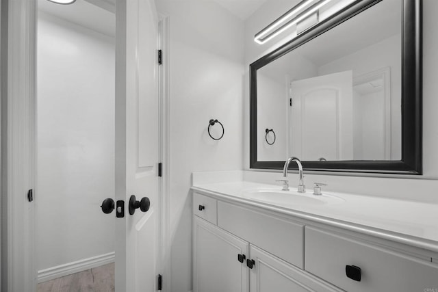 190 Avenida Descanso Unit I, Oceanside, CA 92057 - bathroom with vanity and wood finished floors