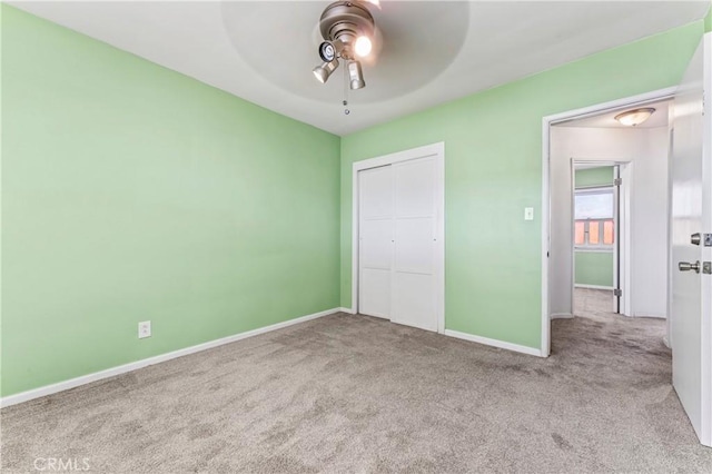 4136 Eileen St, Riverside, CA 92504 - unfurnished bedroom featuring carpet, a closet, and ceiling fan