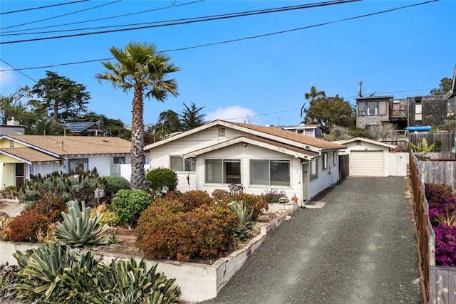1756 6th St, Los Osos, CA 93402 - view of front of property with a detached garage and driveway