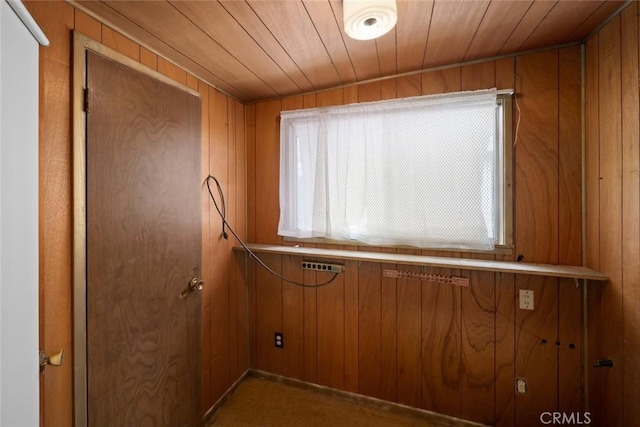 1756 6th St, Los Osos, CA 93402 - unfurnished room with wood walls and wooden ceiling