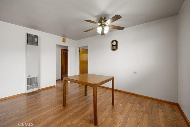 1756 6th St, Los Osos, CA 93402 - unfurnished room featuring a heating unit, ceiling fan, and light wood-style floors