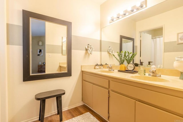 1000 Rodeo Dr Unit 515, Imperial, CA 92251 - bathroom with wood finished floors and double vanity