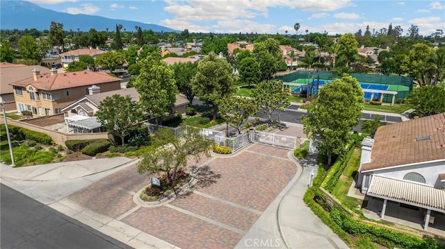 4350 Bennington Ct, Chino, CA 91710 - aerial view of residential area featuring a mountain backdrop
