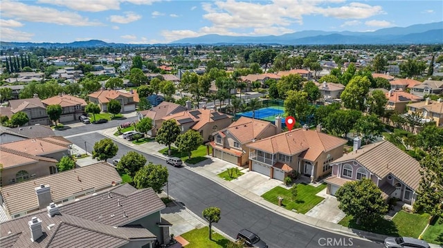 4350 Bennington Ct, Chino, CA 91710 - aerial view of residential area featuring mountains