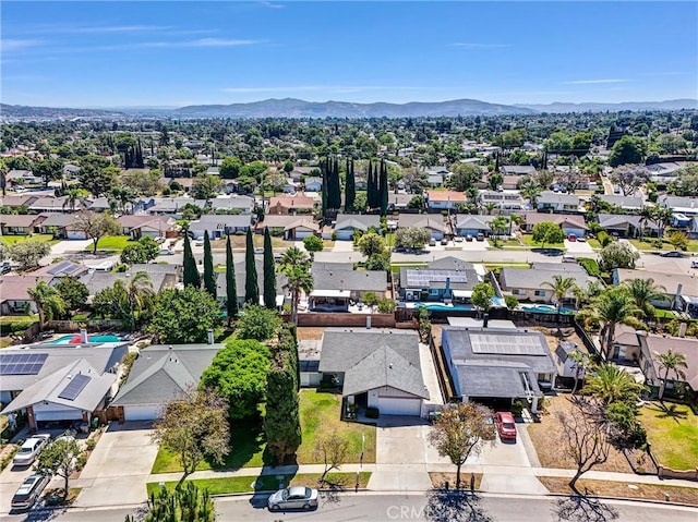 1407 Opal St, Corona, CA 92882 - aerial perspective of suburban area featuring a mountainous background