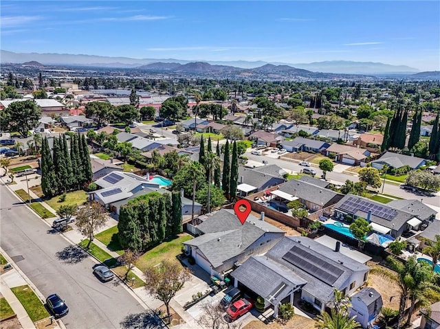 1407 Opal St, Corona, CA 92882 - aerial perspective of suburban area with a mountainous background