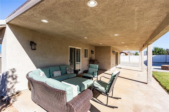 7434 Paisley Ave, Hesperia, CA 92345 - view of patio with an outdoor hangout area