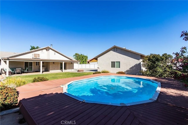 7434 Paisley Ave, Hesperia, CA 92345 - swimming pool with a deck and a patio