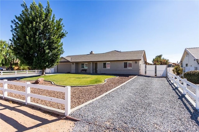 7434 Paisley Ave, Hesperia, CA 92345 - ranch-style home featuring a tile roof, stucco siding, and a gate