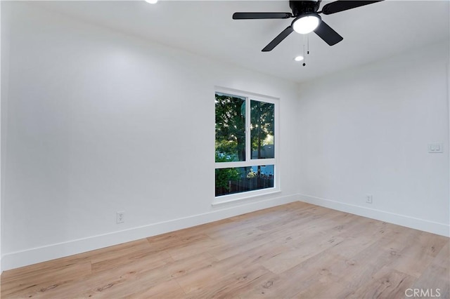 1061 Colby Cir, Thousand Oaks, CA 91362 - unfurnished room with light wood-style floors, ceiling fan, and recessed lighting