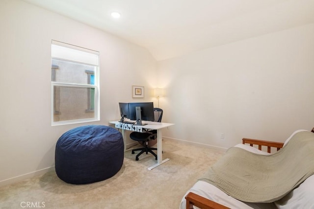 4835 S Cora Way, Ontario, CA 91762 - carpeted office featuring vaulted ceiling and recessed lighting