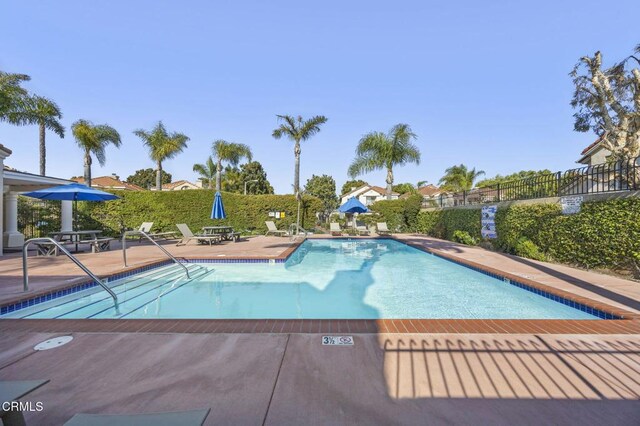 7748 Paso Robles St, Ventura, CA 93004 - community pool with a patio area