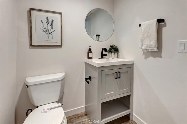3010 Rosalinda Unit 50, San Clemente, CA 92673 - half bath featuring vanity and wood finished floors