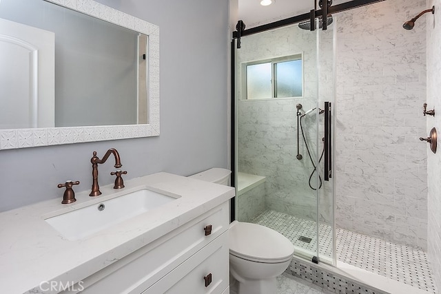 22017 Bryant St, West Hills, CA 91304 - bathroom with a marble finish shower and vanity