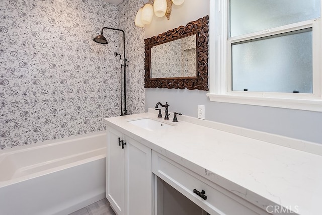 22017 Bryant St, West Hills, CA 91304 - bathroom with vanity and shower / bath combination
