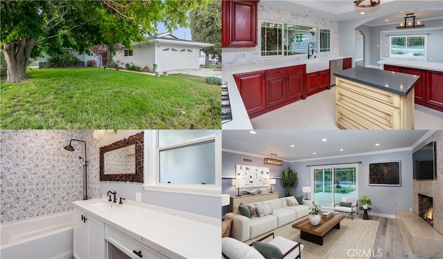 22017 Bryant St, West Hills, CA 91304 - view of a document with a collage of images