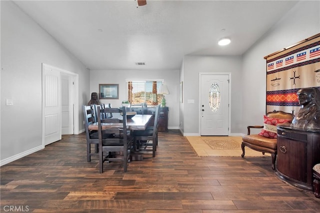 9512 Mesquite St, Phelan, CA 92371 - dining area with wood finished floors and baseboards