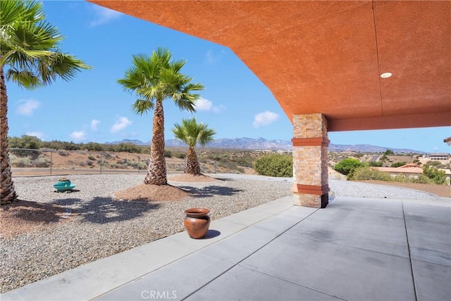 9512 Mesquite St, Phelan, CA 92371 - view of patio / terrace featuring a mountain view