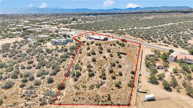 9512 Mesquite St, Phelan, CA 92371 - view of rural area featuring property boundaries highlighted and a mountainous background