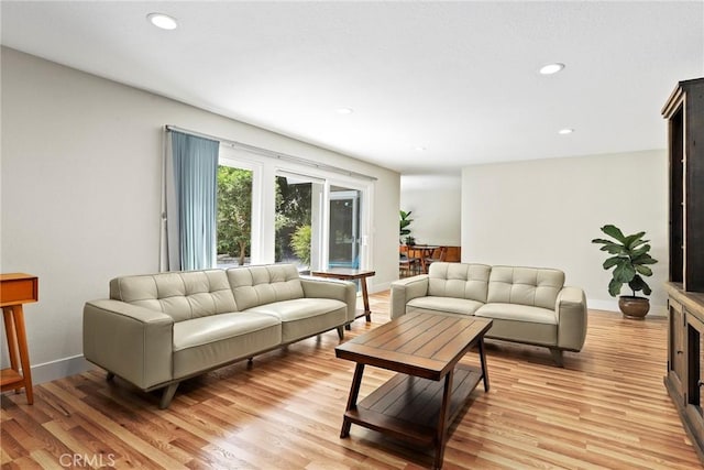 3420 Marna Ave, Long Beach, CA 90808 - living area with light wood-type flooring and recessed lighting