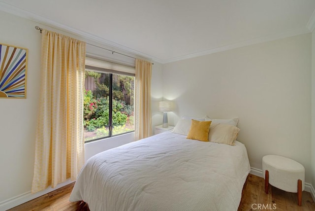 3130 Via Serena N Unit B, Laguna Woods, CA 92637 - bedroom with ornamental molding and wood finished floors