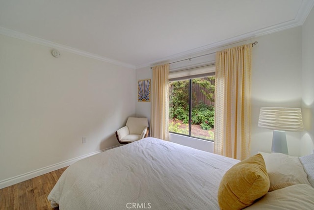 3130 Via Serena N Unit B, Laguna Woods, CA 92637 - bedroom featuring crown molding and wood finished floors