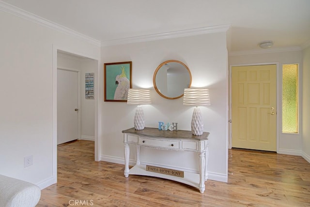 3130 Via Serena N Unit B, Laguna Woods, CA 92637 - entrance foyer featuring light wood-style floors and ornamental molding