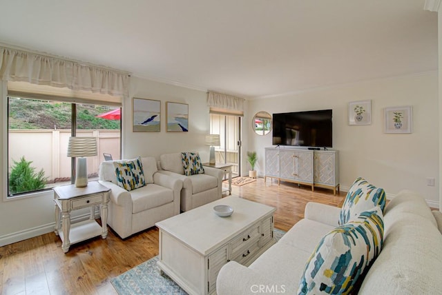 3130 Via Serena N Unit B, Laguna Woods, CA 92637 - living area with wood finished floors and ornamental molding