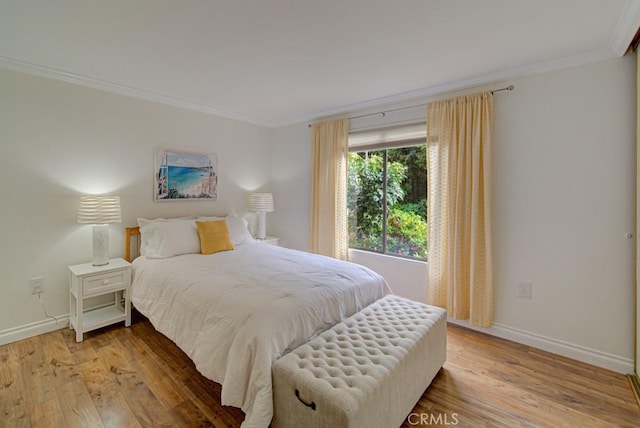 3130 Via Serena N Unit B, Laguna Woods, CA 92637 - bedroom featuring ornamental molding and wood finished floors
