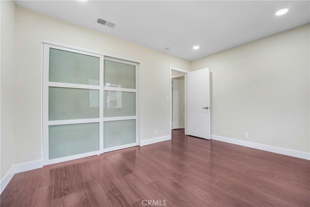 2473 Oswego St Unit 17, Pasadena, CA 91107 - spare room with wood finished floors and recessed lighting