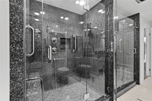 2720 Hilltop Dr Unit 58, Newport Beach, CA 92660 - full bath with a stall shower and tile patterned floors