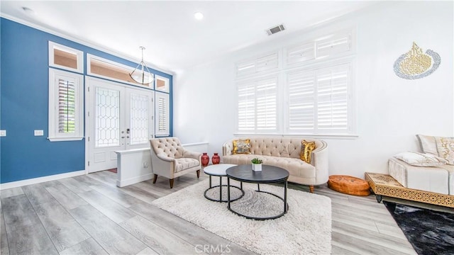 18223 Shannon Ridge Pl, Canyon Country, CA 91387 - living room with light wood-style flooring and recessed lighting