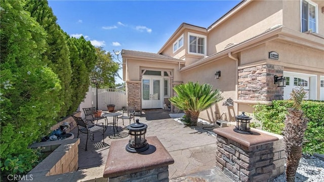 18223 Shannon Ridge Pl, Canyon Country, CA 91387 - view of patio / terrace with french doors