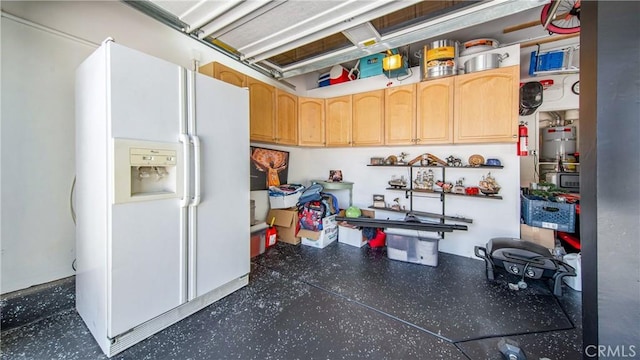 18223 Shannon Ridge Pl, Canyon Country, CA 91387 - garage with white fridge with ice dispenser