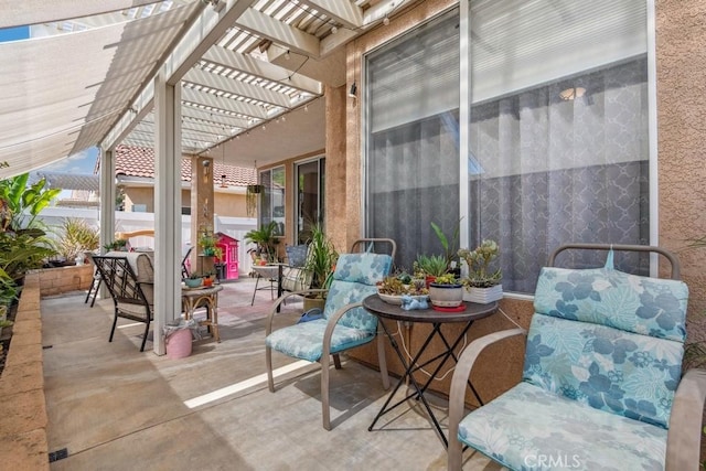 26853 Summer Sunshine Dr, Menifee, CA 92585 - view of patio featuring a pergola