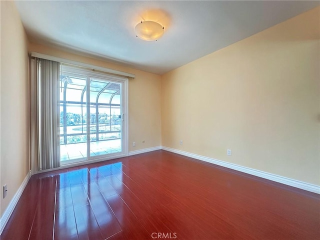 1602 Via Palermo, Montebello, CA 90640 - empty room featuring dark wood-style floors and baseboards