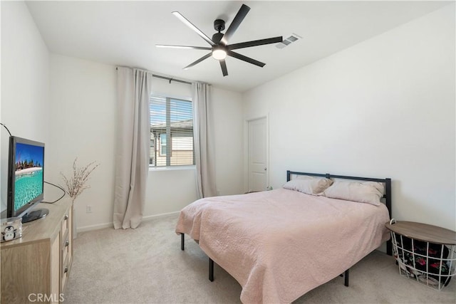 36300 Firelight Cir, Wildomar, CA 92595 - bedroom with light colored carpet and a ceiling fan