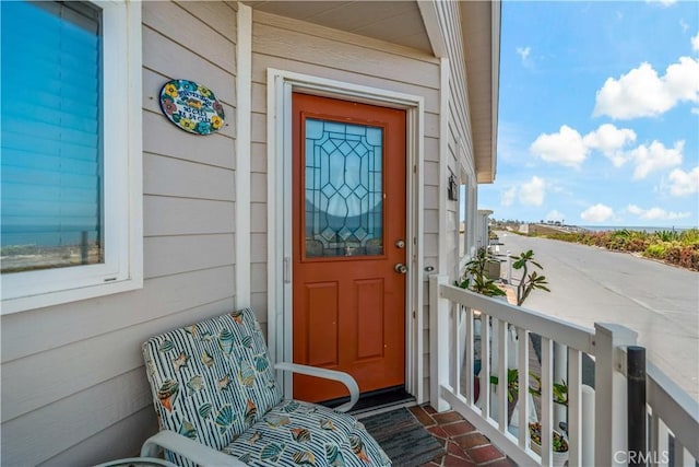 6536 Oceanview Dr Unit T, Carlsbad, CA 92011 - doorway to property featuring covered porch