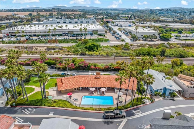 6536 Oceanview Dr Unit T, Carlsbad, CA 92011 - aerial view of a pool and mountains