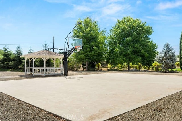 2915 Kennedy Ave Unit A & B, Chico, CA 95973 - view of basketball court featuring a gazebo and basketball hoop