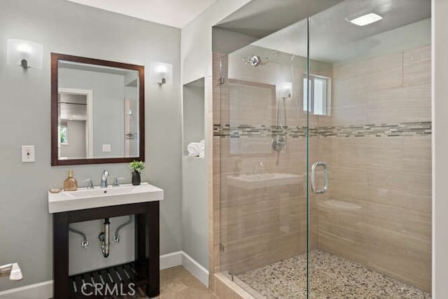 2915 Kennedy Ave Unit A & B, Chico, CA 95973 - bathroom featuring a shower stall and vanity